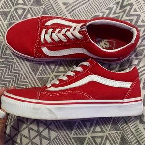 Red Old Skool Vans